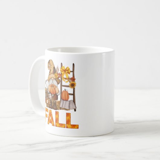 Gnome Herfst Koffiemok (Voorkant links)