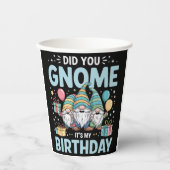 Gnome, het is mijn Gnomies feestkabouter Papieren Bekers (Voorkant)
