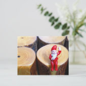 Gnome "Hi" Briefkaart (Staand voorkant)