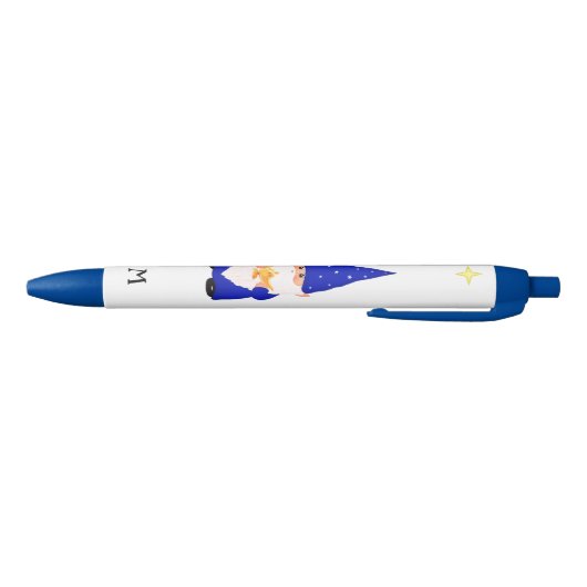 Gnome Holding a Magic Lamp & Monogram Zwarte Inkt Pen (Bodem)