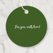 Gnome Holiday Gift Labels (Achterkant)