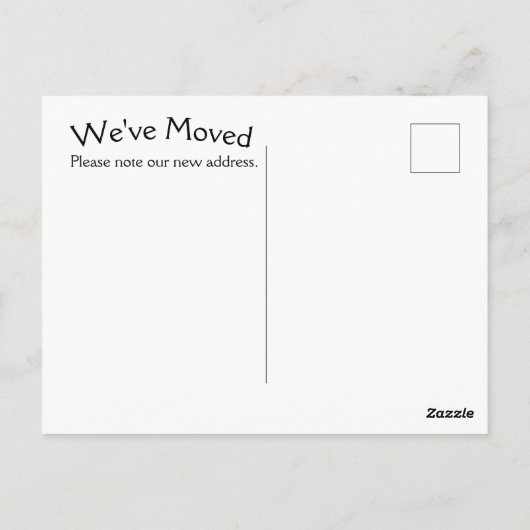 Gnome Home Sweet Home Adres Verandering Briefkaart (Achterkant)