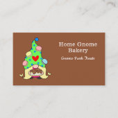 Gnome Hometown Bakery Pastry Cakes & Treed Brown Visitekaartje (Voorkant)