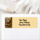 GNOME in Bossen Retour Adreslabel Etiket (Insitu)