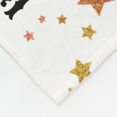 Gnome in love with rainbow heart fleece deken (Hoek)