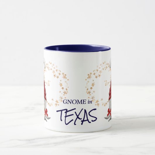 Gnome in Texas Star Swirl Mok (Midden)