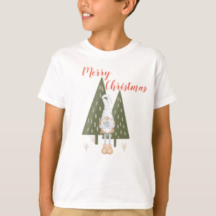 Gnome Joyeux Noël Pour Garçon T-Shirt Correspondan