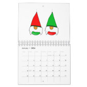 Gnome kerst Bauble Kalender (Jan 2026)