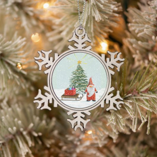 Gnome Kerst Ornament (Boom)