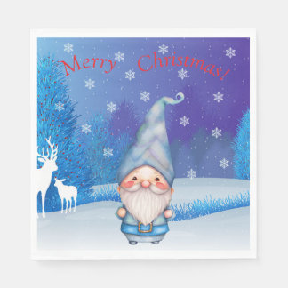 Gnome Kerst Papier servet