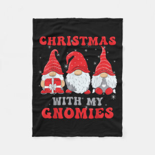 Gnome Kerst Vrolijk Kerstgezin Matching Ch Fleece Deken