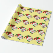 Gnome Kerstmis Cadeaupapier (Uitgerold)
