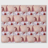 Gnome Kerstmis Cadeaupapier (Vlak)