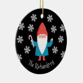 Gnome Kerstmis Keramisch Ornament (Rechts)