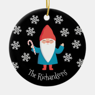 Gnome Kerstmis Keramisch Ornament
