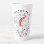 Gnome Kerstmis Latte Mok (Voorkant)