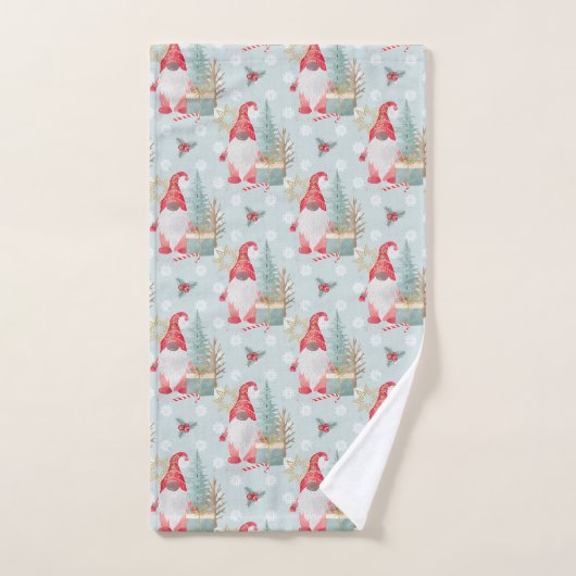 Gnome Kerstpatroon Bad Handdoek (Handdoek)