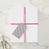 Gnome Kerstpatroon Cadeaulabel (Met Touw)