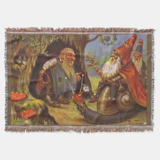 Gnome King Cozy Throw Blanket Deken (Voorkant)