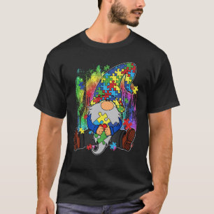 Gnome Kledingstuk Puzzel Autisme Bewustzijn Maand T-shirt