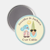 Gnome kruisingspaar Stateroom deurmarkering Magneet (Voorkant / Achterkant)