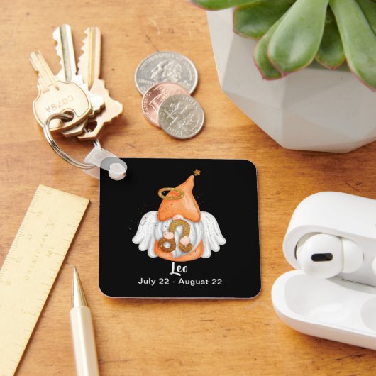 Gnome Leo Astrologie Teken Engel Sleutelhanger (Bureau)