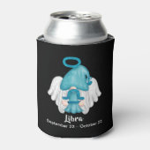 Gnome Libra Astrology Sign Angel Blikjeskoeler (Blikje Voorkant)