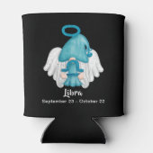 Gnome Libra Astrology Sign Angel Blikjeskoeler (Achterkant)