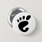 Gnome - Linux - OSS FSF Ronde Button 5,7 Cm (Voorkant /achterkant)