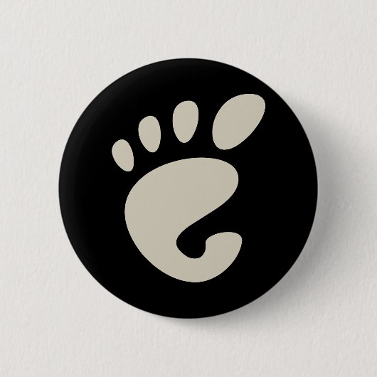 Gnome - Linux - OSS FSF Ronde Button 5,7 Cm (Voorkant)