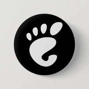 Gnome - Linux - OSS FSF Ronde Button 5,7 Cm