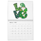 Gnome Love Funny St Patrick Day Kalender (Feb 2026)