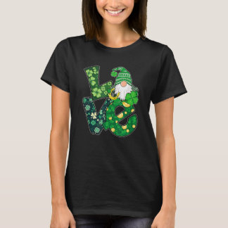 Gnome Love Funny St Patrick Day T-shirt