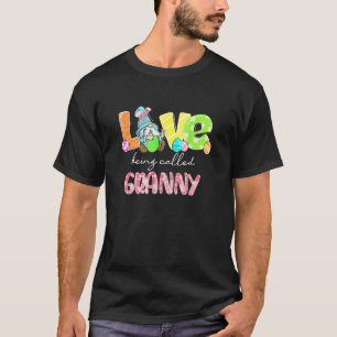Gnome Love heet Granny Easter Day Family T-shirt