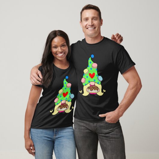 Gnome Macaron Cookies Pet en Cake Unisex T-shirt (Unisex)
