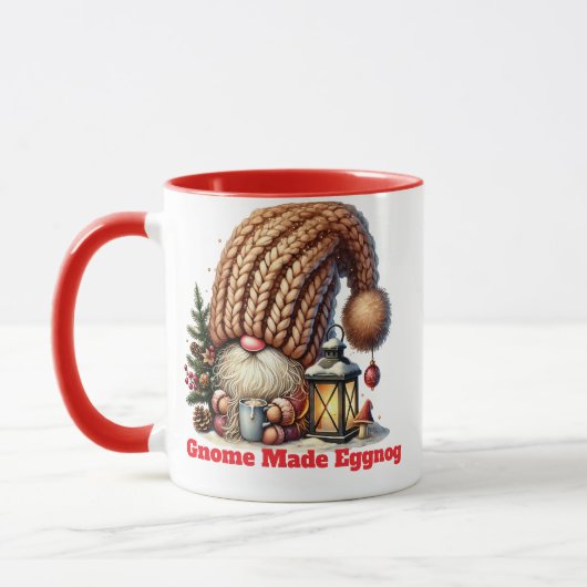 Gnome Made Eggnog Coffee Mug Mok (Links)