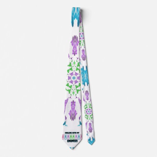 Gnome Mandala ontwerp Stropdas (Voorkant)