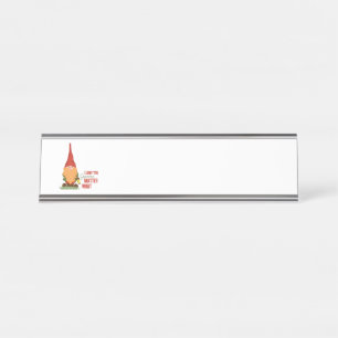 Gnome Materie Wat Bureau Naambordje