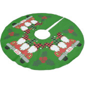 Gnome Merry kerstboomrok met Holly Kerstboom Rok (Gekanteld)