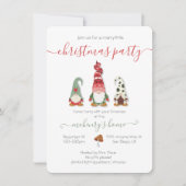 Gnome Merry Little Kerstparty Kaart (Voorkant)