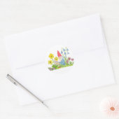 Gnome met Bloemen sticker (Envelop)