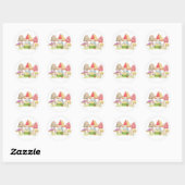 Gnome met champignons sticker (Vel)