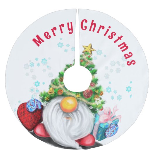 Gnome met Gift Kerstboom Rok (Voorkant)