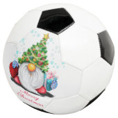 Gnome met Kerstboom Pet Gift Voetbal (Drie kwart)