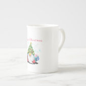 Gnome met Kerstboom Pet Mok Gift (Voorkant rechts)