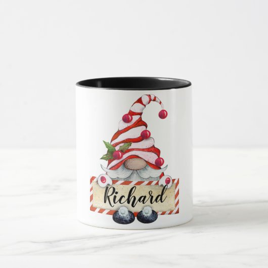 Gnome Mug de Noël personnalisé (Centre)