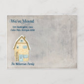 Gnome New Home We hebben nieuwe adrespagina verpla Aankondigingskaart (Achterkant)