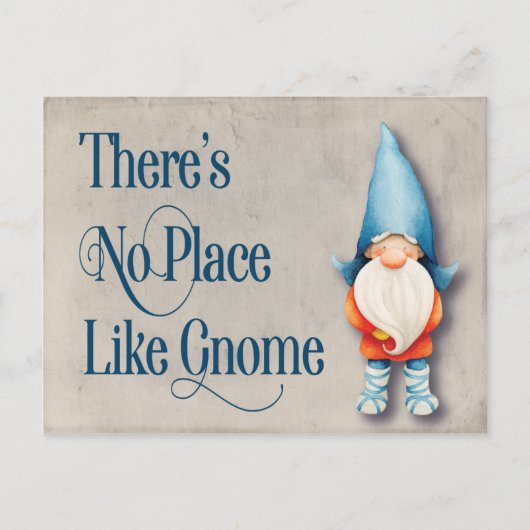 Gnome New Home We hebben nieuwe adrespagina verpla Aankondigingskaart (Voorkant)