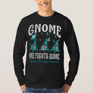 Gnome One Fights Alone Trigeminal Neuralgia Awaren T-shirt