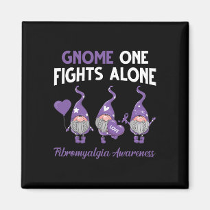 Gnome One vecht alleen Fibromyalgie Bewustzijn Mon Magneet